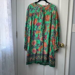 NATURAL LIFE Green Floral Mini Dress